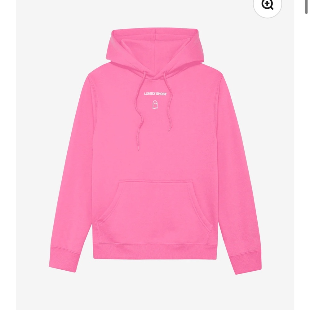 Pink lonely ghost hoodie size medium!